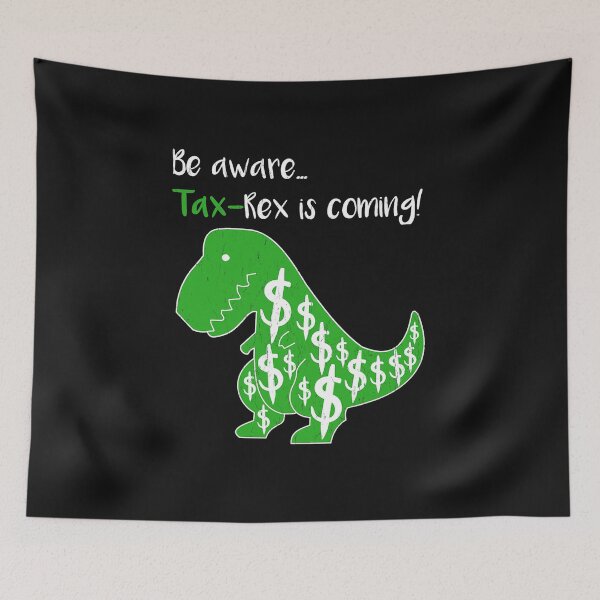 Artikelvorschau, Tax Rex kommt. Lustiger TRex-Steuersaison-Buchhalter entworfen und verkauft von BlickAkeem.