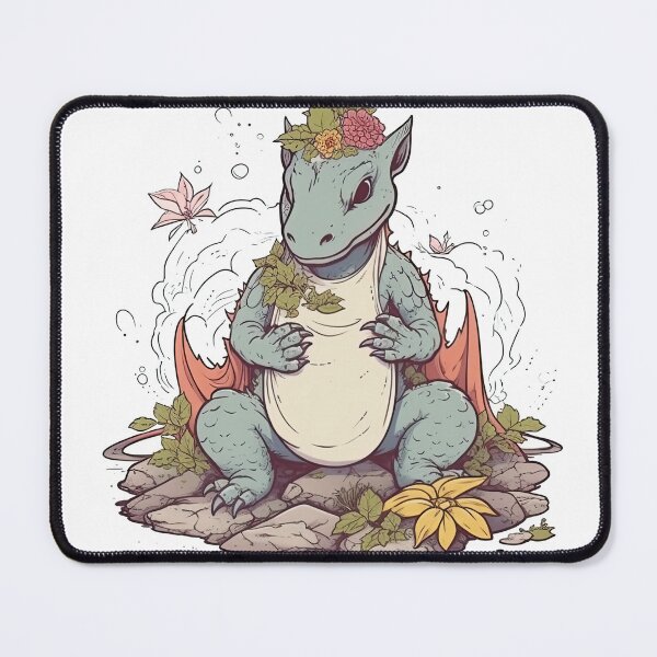 Item preview, Dragon's Enlightenment Yoga Wear - Meditative Flower Design designed and sold by DooodleGod.