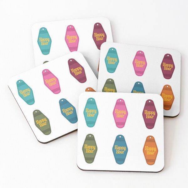 Item preview, Happy Hour Retro Motel Key Chain designed and sold by liffegraphics.