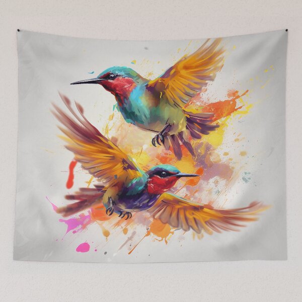 Item preview, Flying Colorful Birds designed and sold by WarmBreeze1.