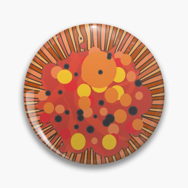 Item preview, Diatom - Lindavia comensis (red, artwork) designed and sold by braden-galina.