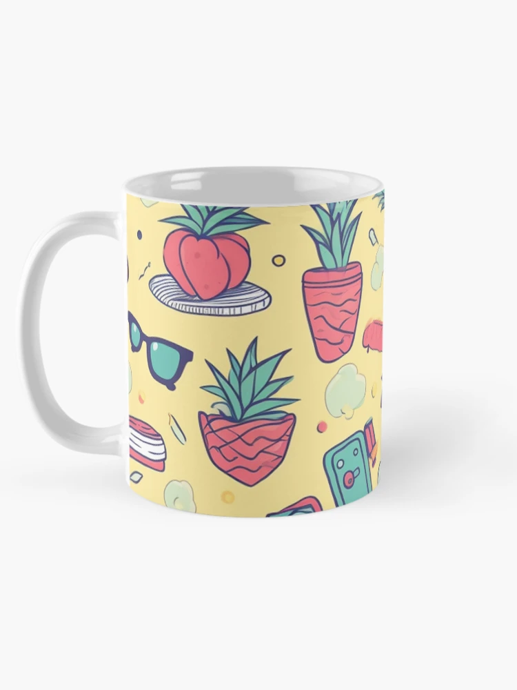 Thumbnail 5 of 6, Coffee Mug, Tropical Pattern designed and sold by InfinityPattern.