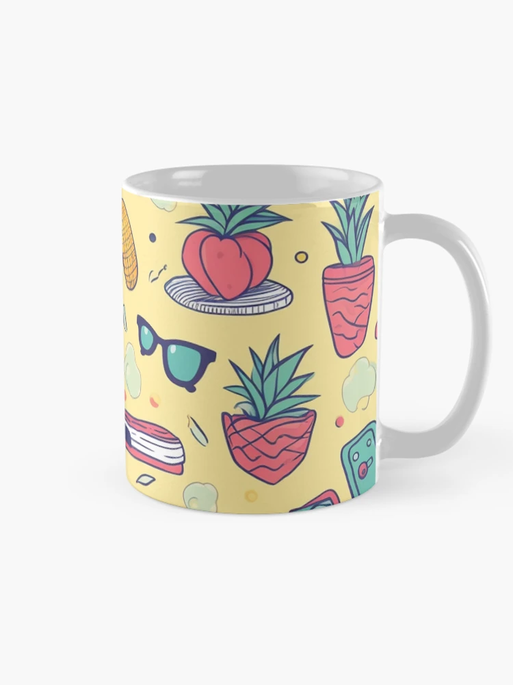 Thumbnail 3 of 6, Coffee Mug, Tropical Pattern designed and sold by InfinityPattern.
