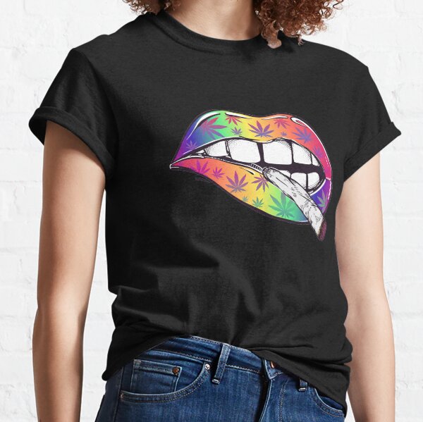 Lèvres psychédéliques T-shirt classique