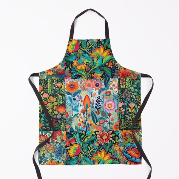 Item preview, Colorful boho nature scene art pattern designed and sold by Earth Nature Creations.