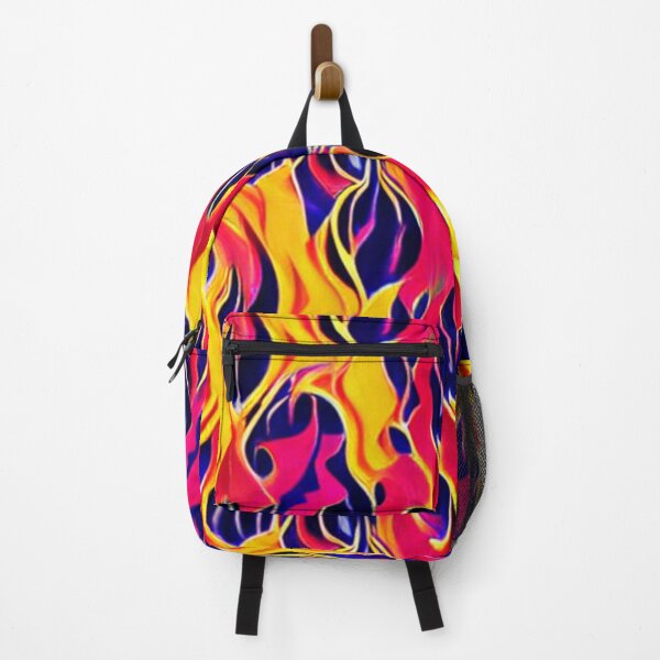 Item preview, Abstract Flames on Blue designed and sold by calibrit.