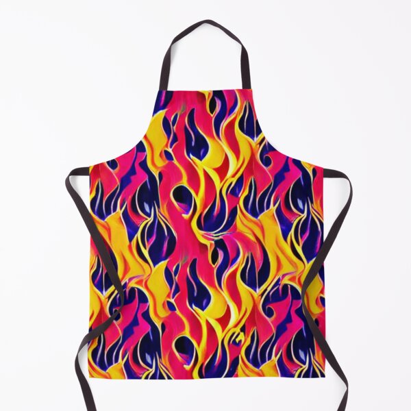 Item preview, Abstract Flames on Blue designed and sold by calibrit.