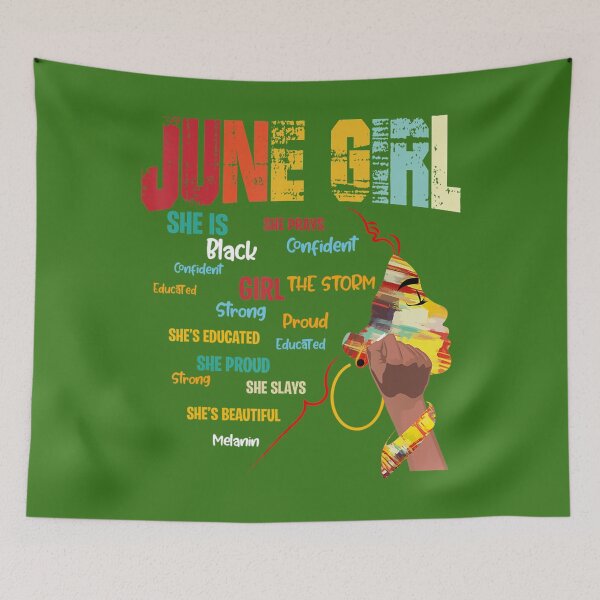 Item preview, June Birthday 	 Queens Are Born In June African American 	 	 designed and sold by ceiuebxv87.