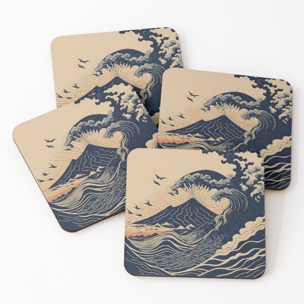 Item preview, Ukiyo-e Waves Mount Fuji Before dawn designed and sold by jp22yoshi.