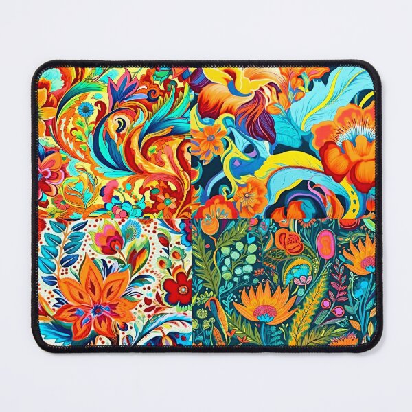 Item preview, Colorful and vibrant boho nature scene art pattern designed and sold by Earth Nature Creations.