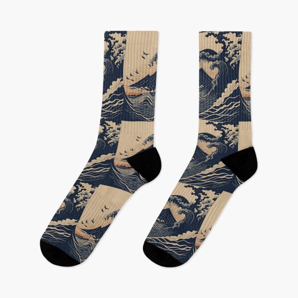 Item preview, Ukiyo-e Waves Mount Fuji Before dawn designed and sold by jp22yoshi.