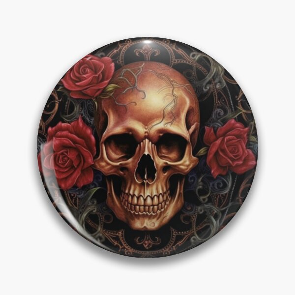 Item preview, Eternal Beauty: Skull and Rose Illustration in Rococo Realms designed and sold by UnplainShirt.