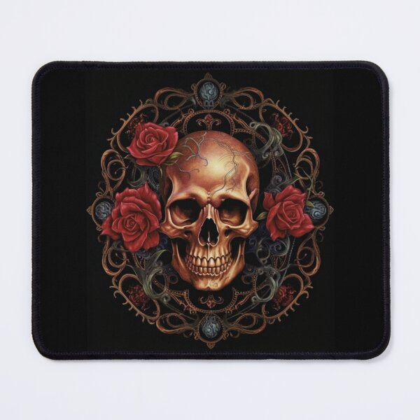Item preview, Eternal Beauty: Skull and Rose Illustration in Rococo Realms designed and sold by UnplainShirt.
