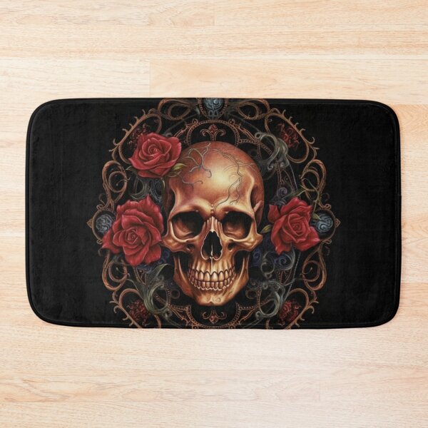 Item preview, Eternal Beauty: Skull and Rose Illustration in Rococo Realms designed and sold by UnplainShirt.