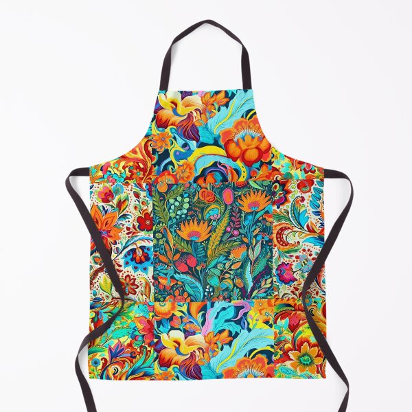 Item preview, Colorful and vibrant boho nature scene art pattern designed and sold by Earth Nature Creations.