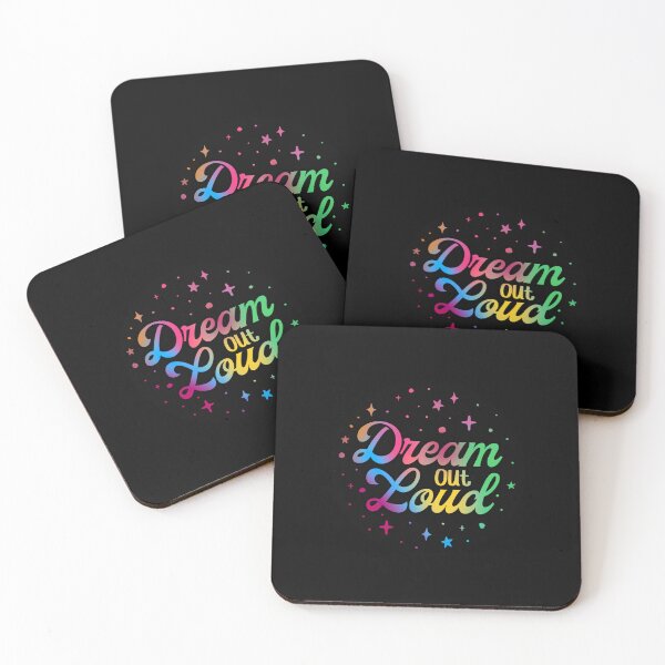 Item preview, Dream Out Loud Rainbow Cute Inspirational Motivational Quote designed and sold by OctGaveAParty.