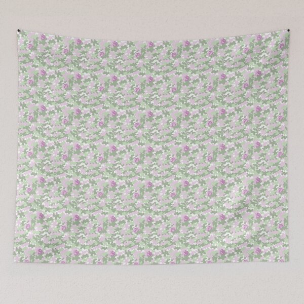Item preview, Girly military camouflage with flowers designed and sold by yaninakantor.