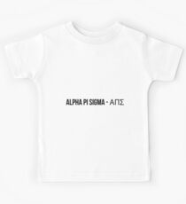 alpha pi sigma Kids Tee