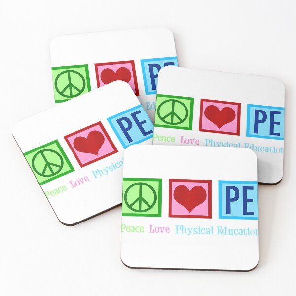 Item preview, Peace Love PE Teacher - Gym Instructor PE Gift 	 designed and sold by ralicalehihie.