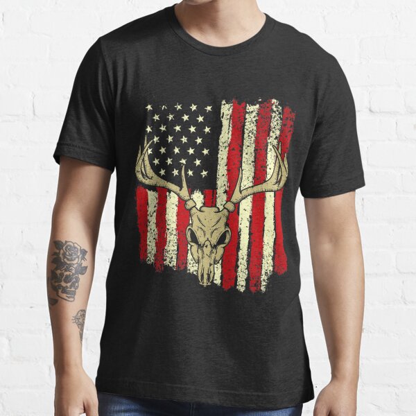 American Flag And Antlers Merch & Gifts for Sale