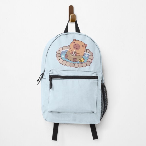 Item preview, Cute Capybara And Ducky Chilling In Hot Spring designed and sold by rustydoodle.