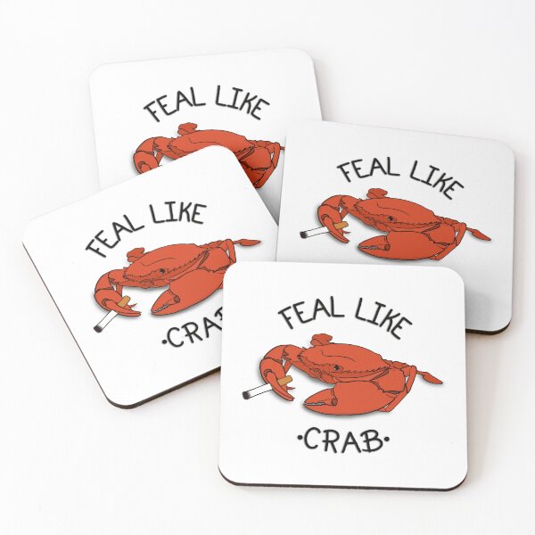 Item preview, Feal Like Crab Hot Mulligan - Transparent  designed and sold by HaleighMade.