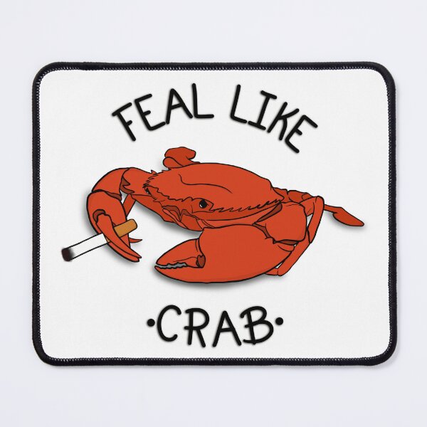 Item preview, Feal Like Crab Hot Mulligan - Transparent designed and sold by HaleighMade.