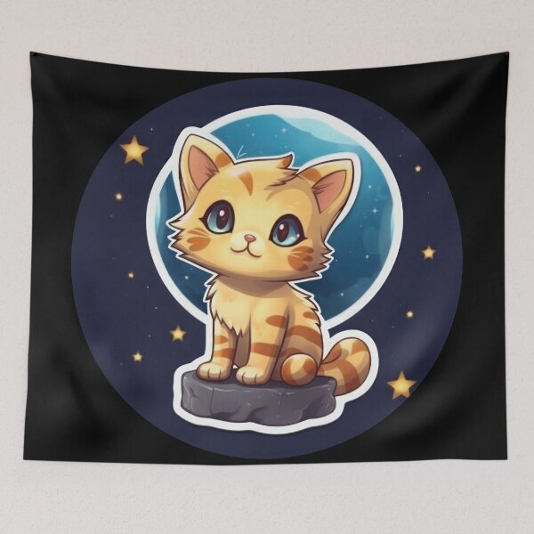 Item preview, Kawaii Cute Cat Good Night designed and sold by duke818.