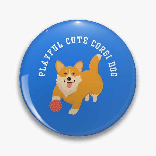Item preview, Corgi Dog Playing Ball designed and sold by TheCatmeow2000.