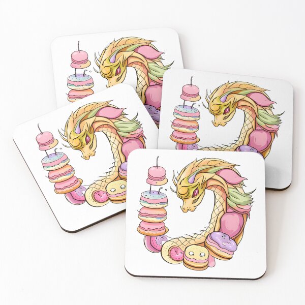 Item preview, Kawaii Dragon Cute Donut designed and sold by druidwolfart.
