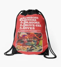 Dungeons & Diners & Dragons & Drive-Ins & Dives: Escape from Flavortown Drawstring Bag