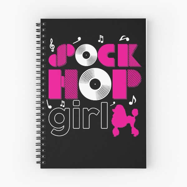Item preview, Sock Hop Girl Retro Vinyl Pink Poodle Sock Hop Girl Gear designed and sold by DynamicDesign.