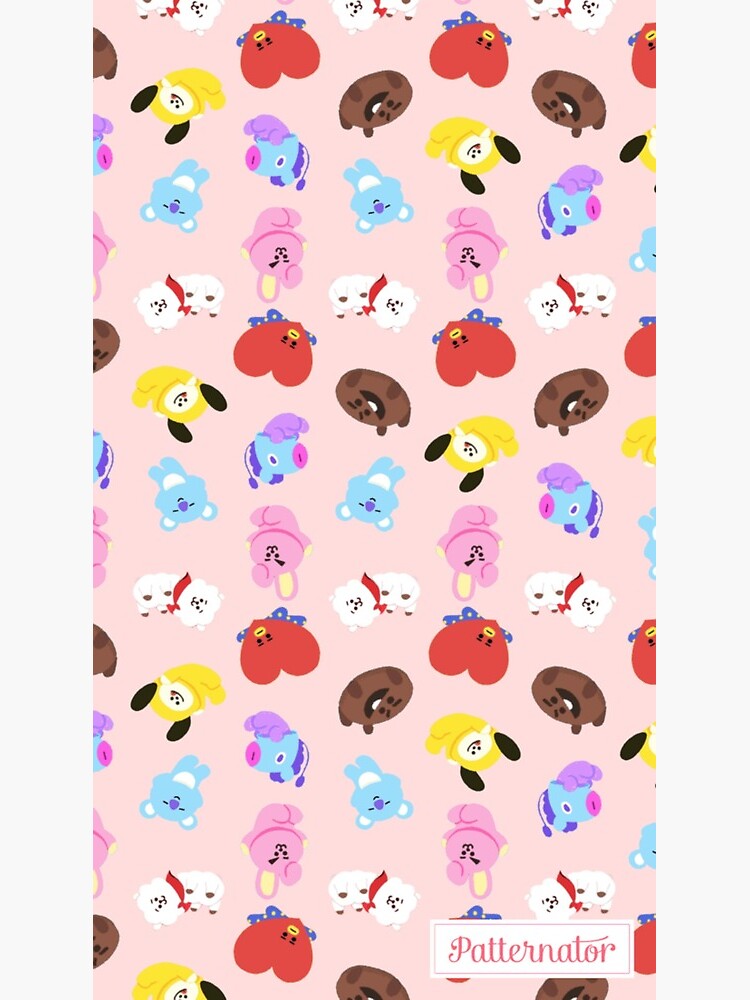 Bts21 Characters Greeting Card By Tjal Redbubble