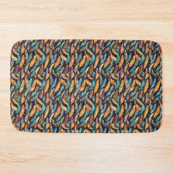 Item preview, Colorful and vibrant boho feather art pattern designed and sold by Earth Nature Creations.