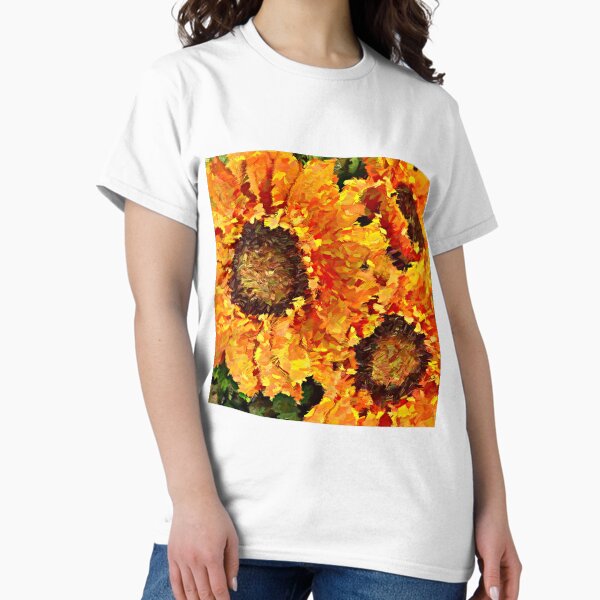 Sunflowers Abstracted Classic T-Shirt