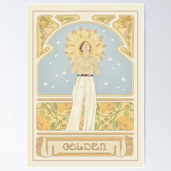 Item preview, Aesthetic The Golden Color poster designed and sold by feledbackom.