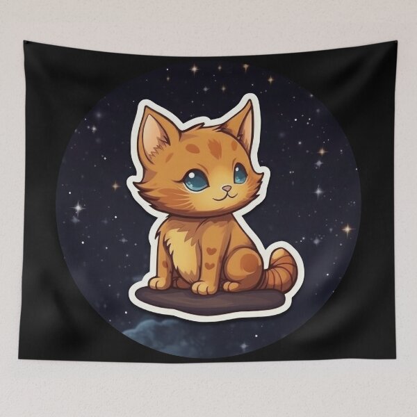 Item preview, Kawaii Cute Cat Good Night designed and sold by duke818.