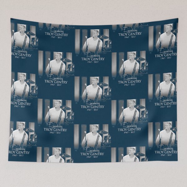 Item preview, Remembering Troy Gentry And Montgomery Racerback Tank Top designed and sold by Endoyunringoi.