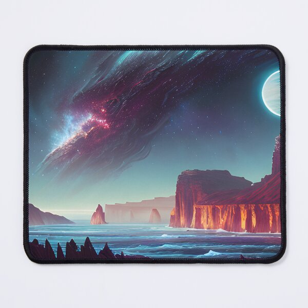 Item preview, Oceans magical lighting distant worlds fantasy other worlds - 2 - Landscape art designed and sold by dosedai.