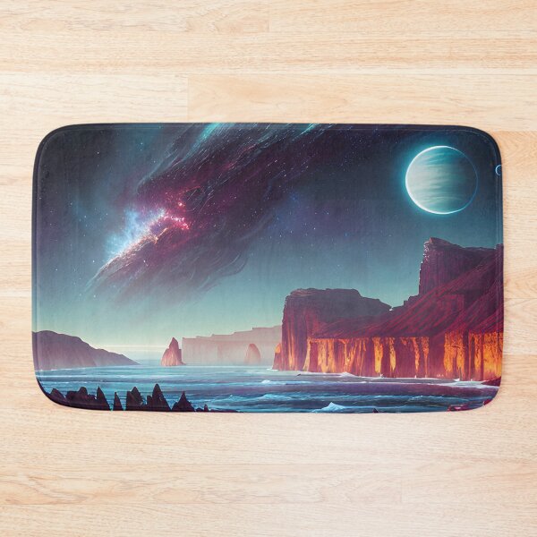 Item preview, Oceans magical lighting distant worlds fantasy other worlds - 2 - Landscape art designed and sold by dosedai.