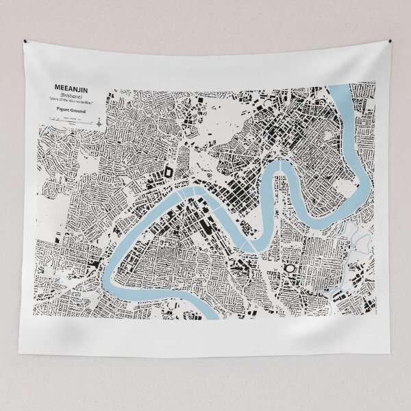 Item preview, Brisbane Figure Ground White designed and sold by Project-IMP.