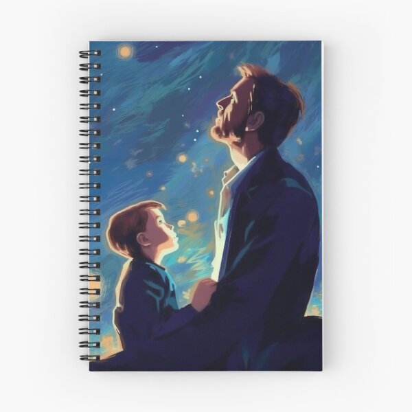 Item preview, Father and Son at starry night designed and sold by mtperspective.