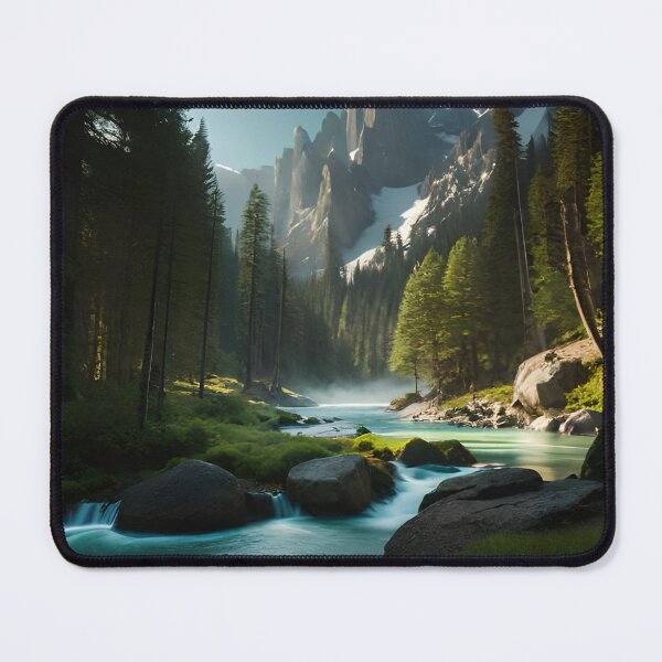 Item preview, Mountain with River - Landscape Art designed and sold by dosedai.