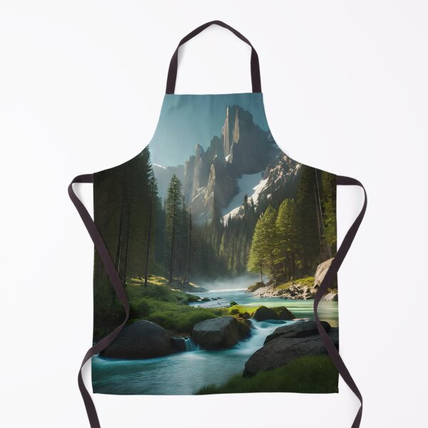 Item preview, Mountain with River - Landscape Art designed and sold by dosedai.