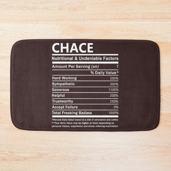 Item preview, Chace Name T - Chace Nutritional And Undeniable Factors Gift Item Tee designed and sold by Zischglart.
