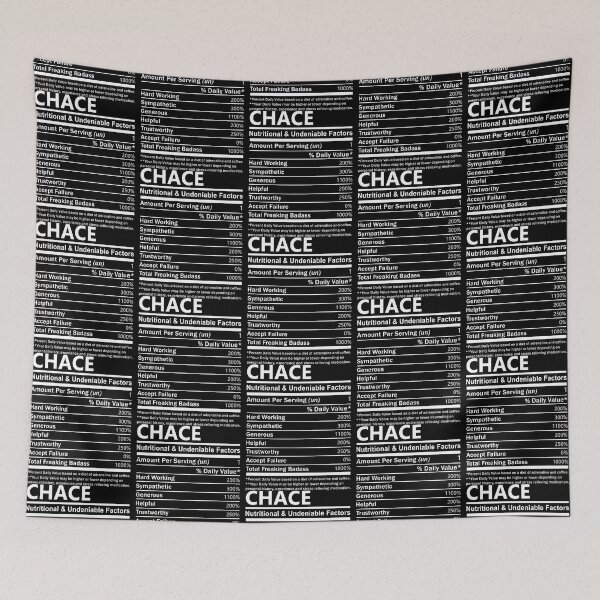 Item preview, Chace Name T - Chace Nutritional And Undeniable Factors Gift Item Tee designed and sold by Zischglart.
