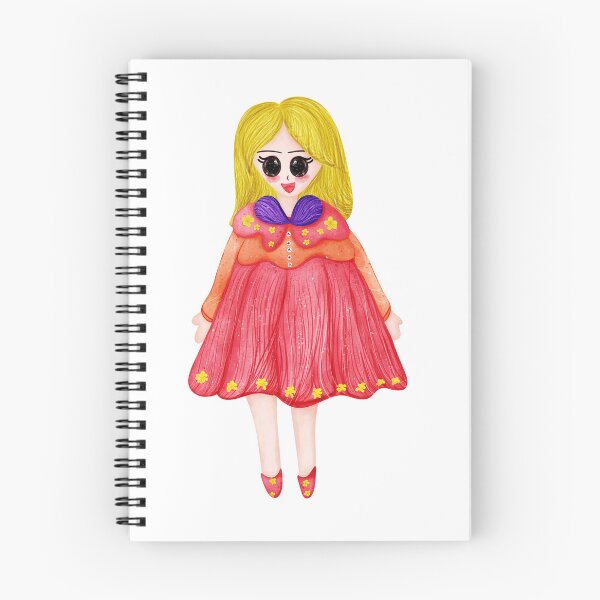 Aperçu de l'œuvre fille de sorcière de dessin animé mignon couleur de l'eau avec dessin à la main. créée et vendue par PKParidesign.