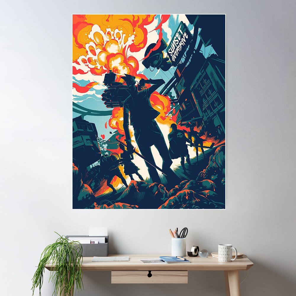 Sunset Overdrive Poster for Sale by sanusiiis