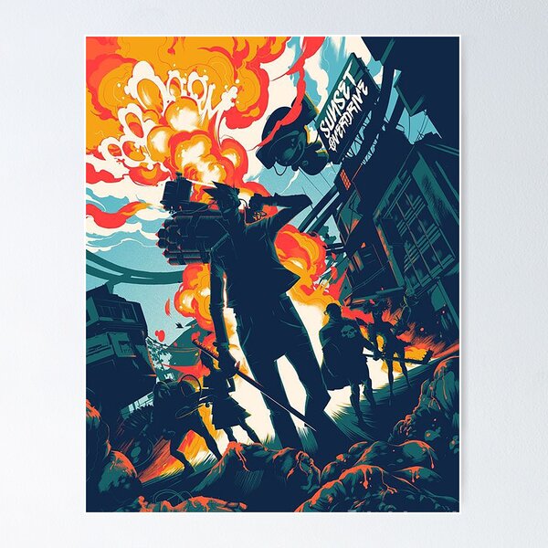 Sunset Overdrive Poster for Sale by sanusiiis