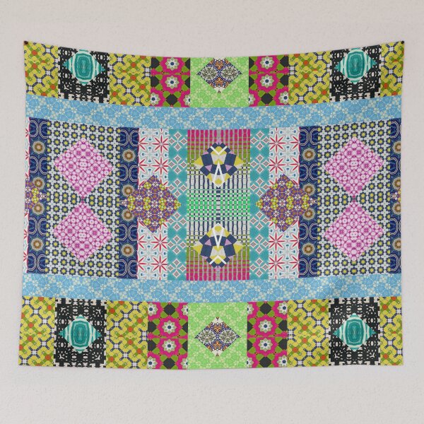 Item preview, Patchwork Digital Design, Digital Crazy Quilt, Doodle, Drawing, Colored Page, Meditative designed and sold by Keppy Boone.